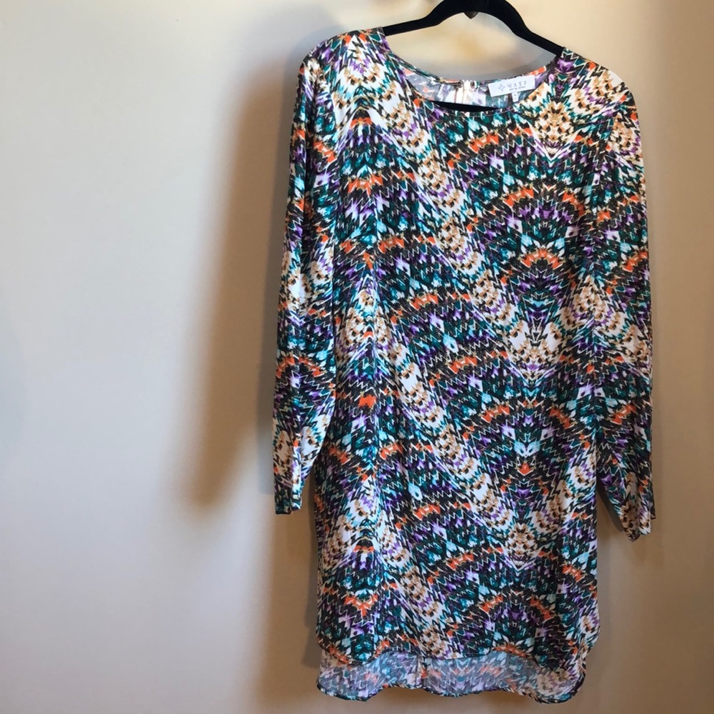 Patterned Shirt Dress